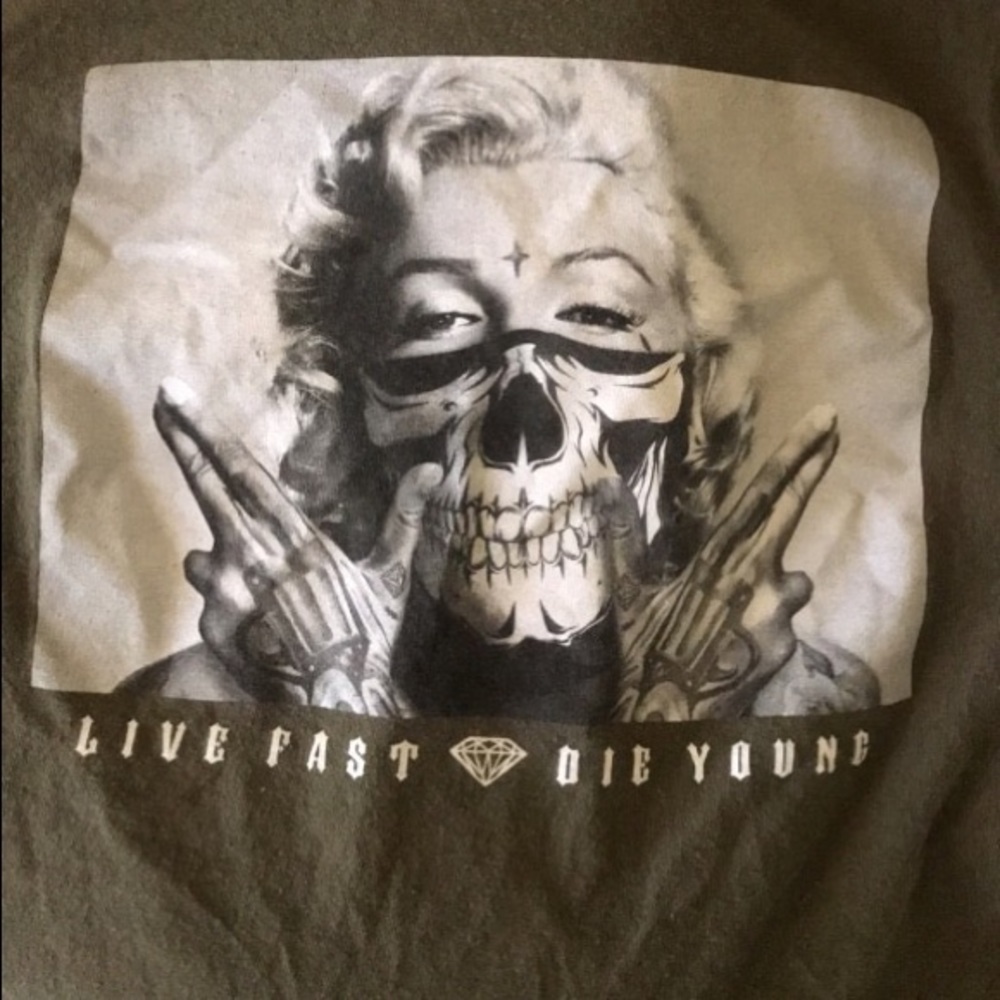 Olive Green “ Live Fast Die Young “ Shirt